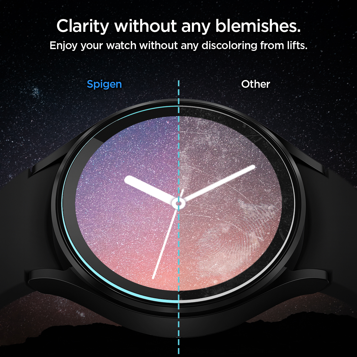 (2er Set) Samsung Galaxy Watch 5 / 4 (40 mm) Glas Tr EZ Fit Panzer Glas Case Friendly   Montagerahmen (AGL05340)