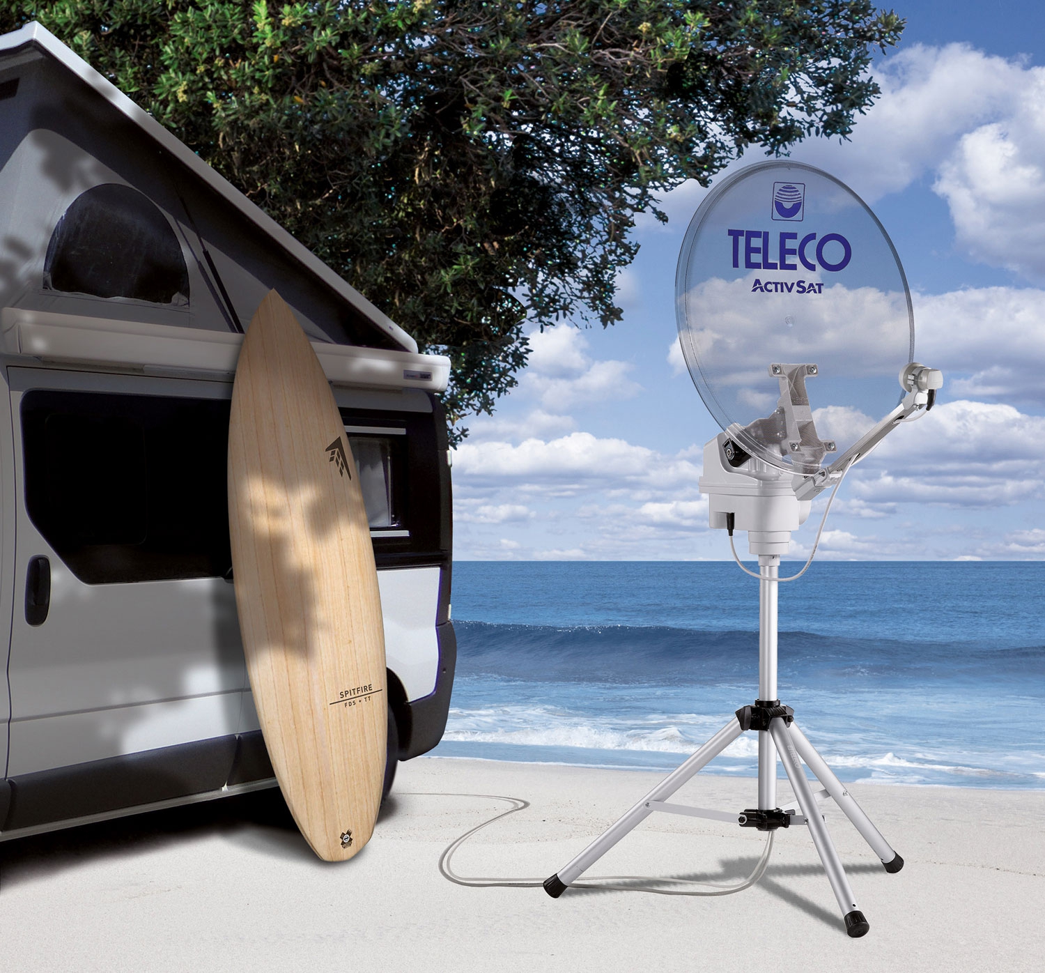 Teleco Activsat Smart Vollautomatische Sat-Anlage 85 cm (Single LNB)