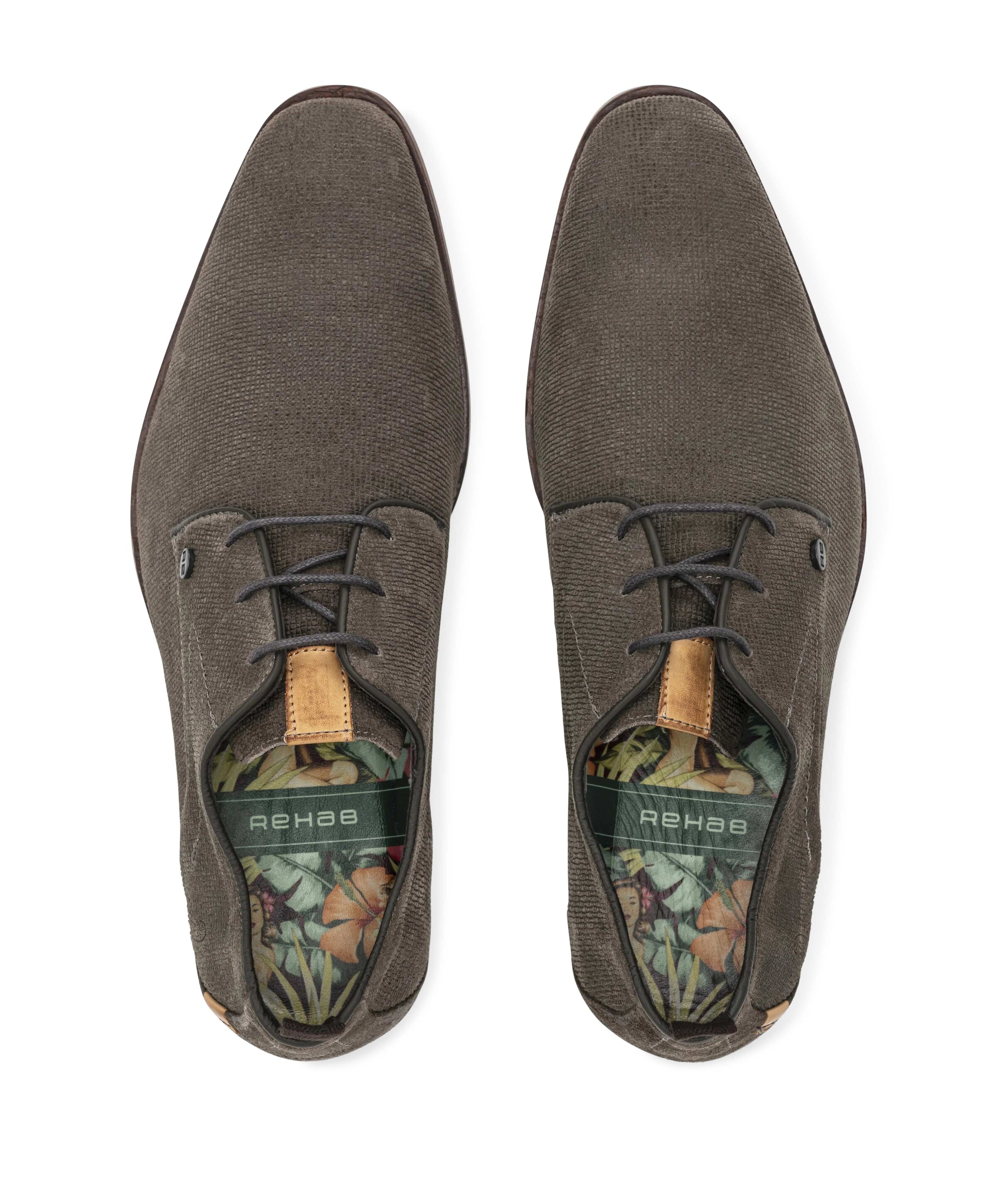 Rehab GREG WALL SUE heren veterschoenen grijs