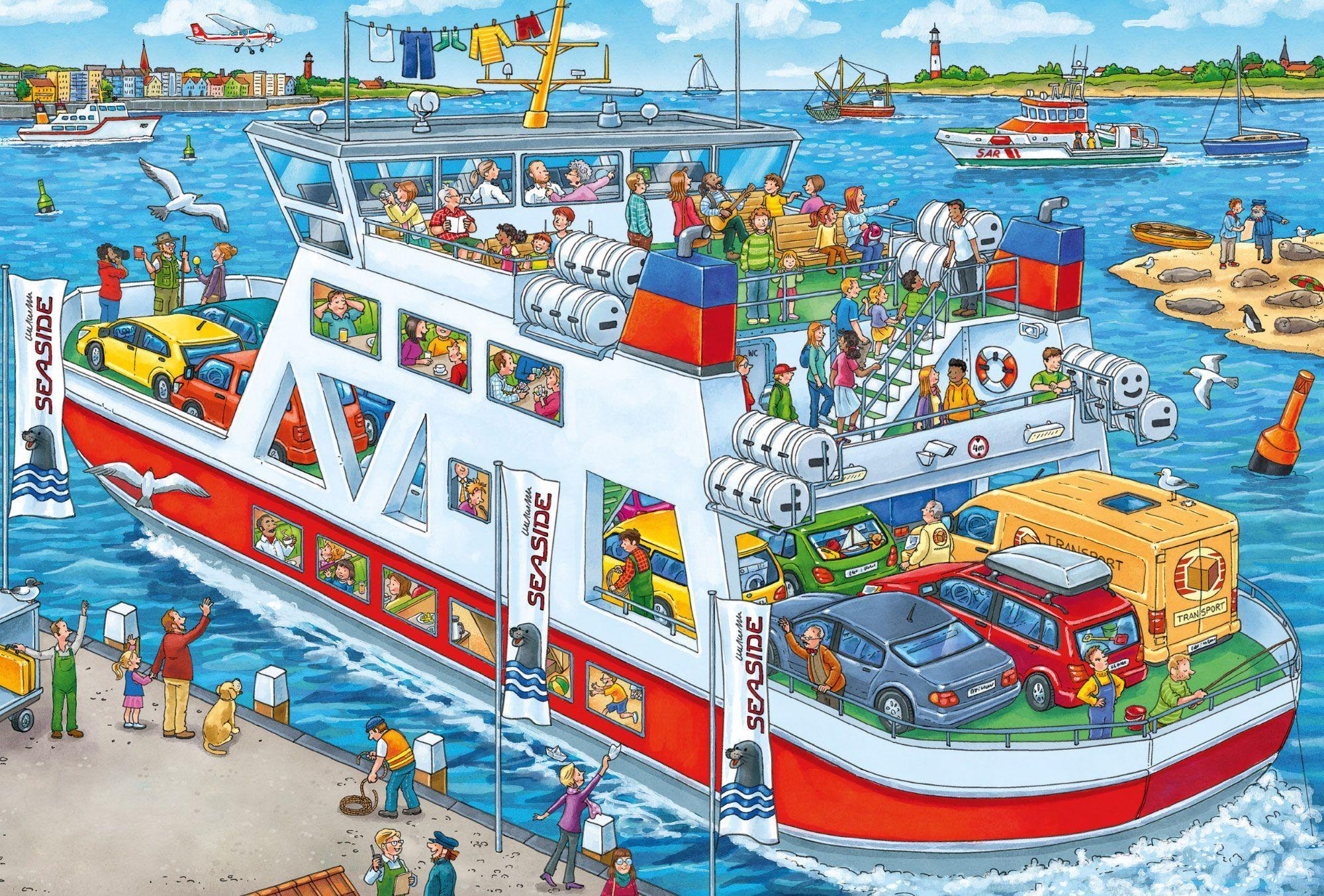 Wo ist das kleine Segelboot? (Puzzle)