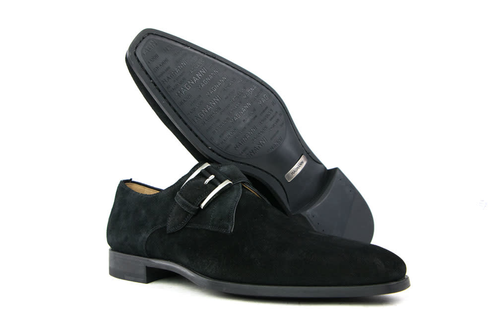 Magnanni Crosta Zwart Suede