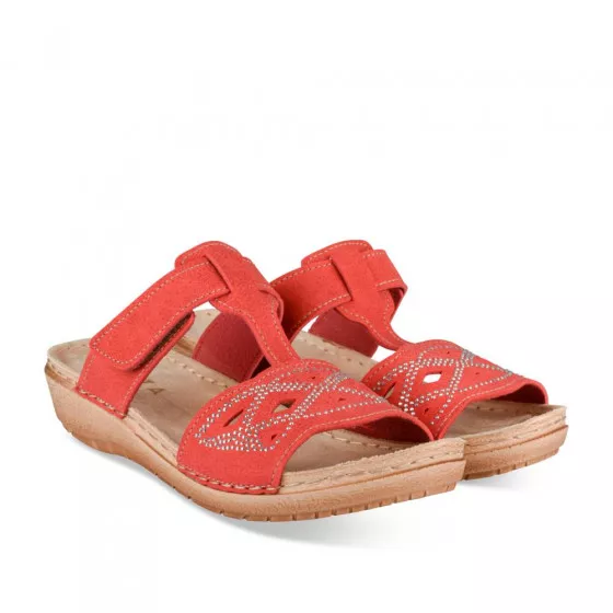 Mules ROUGE EVITA