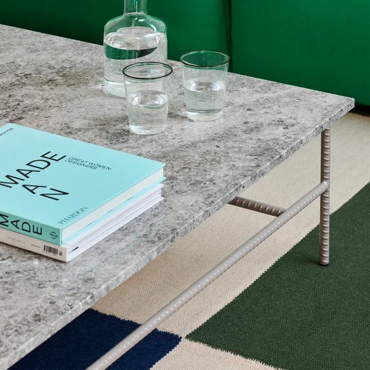 HAY - Rebar Coffee Table, 80 x 84 cm, Marmor / schwarz