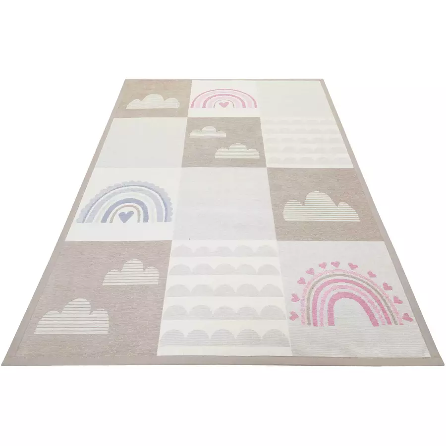 Esprit Kinderteppich Lovely Rainbow beige