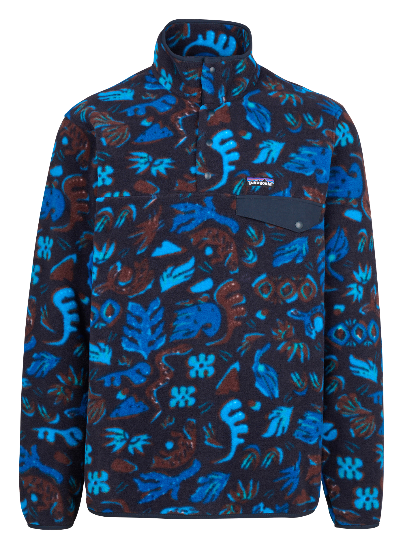 M'S LW SYNCH - Sweat ample col montant boutonné| Bleu