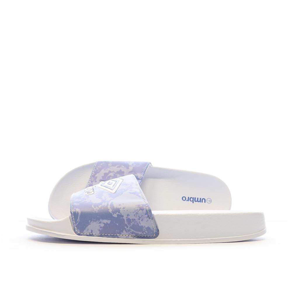 Umbro Claquettes Blanches/Bleu Femme Umbro Kamen