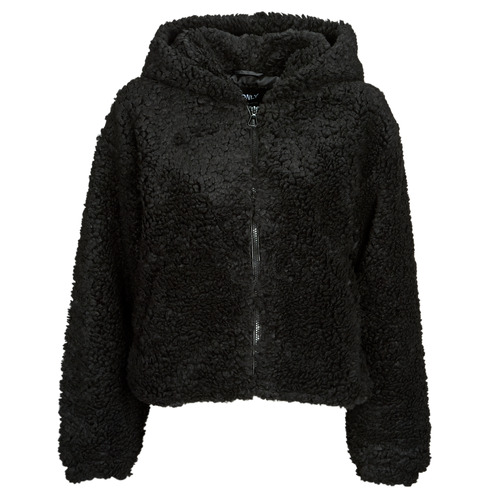 Only - ONLELLIE SHERPA HOODED JACKET CC  OTW - Noir