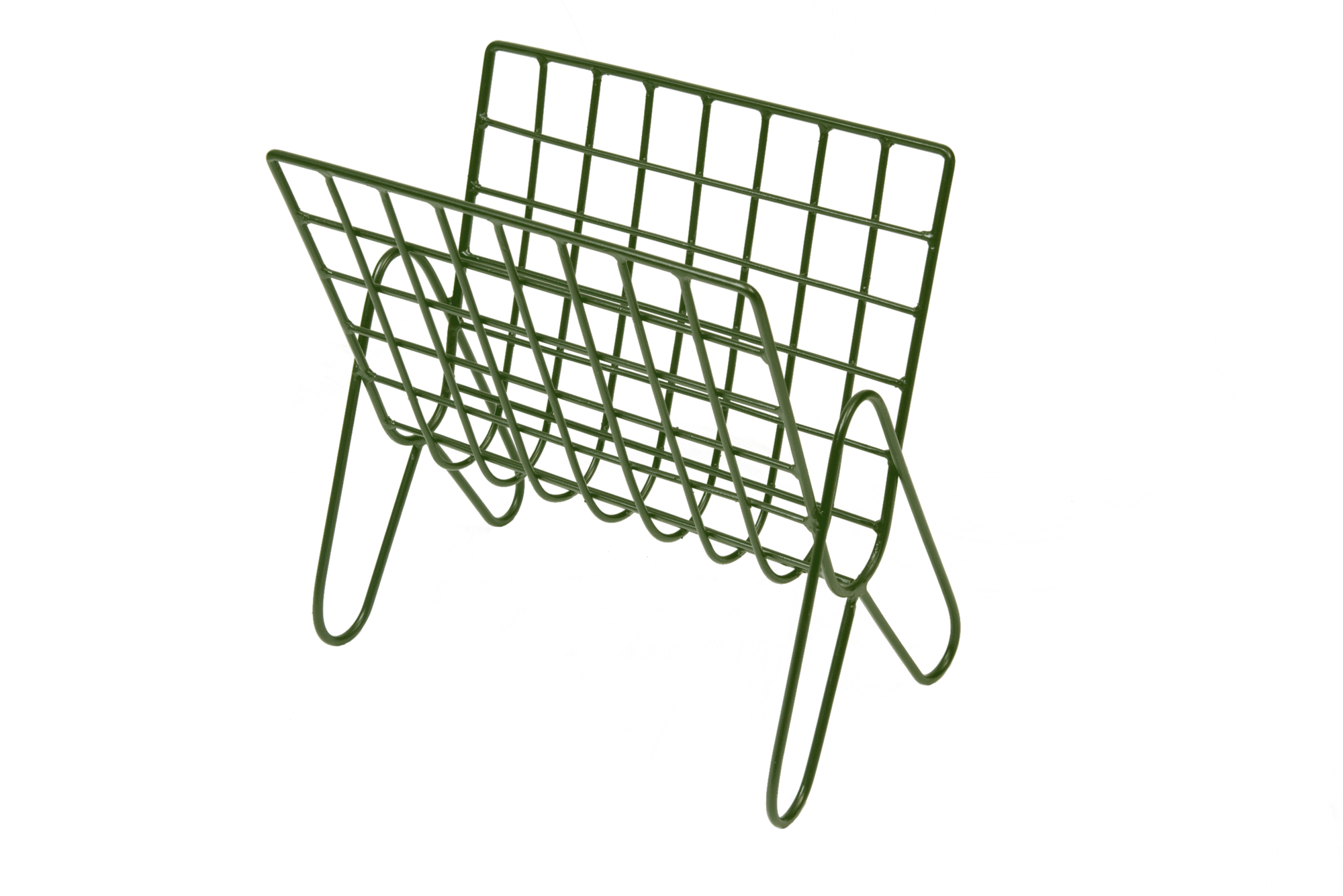 Magazine rack Duke Olive green