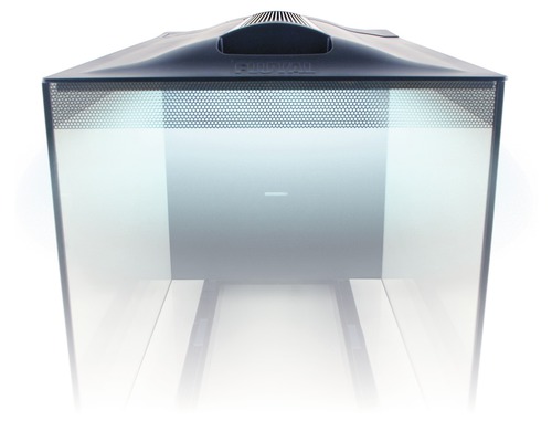 Aquarium Fluval Spec XV 60L met LED-verlichting en filtersysteem, zwart