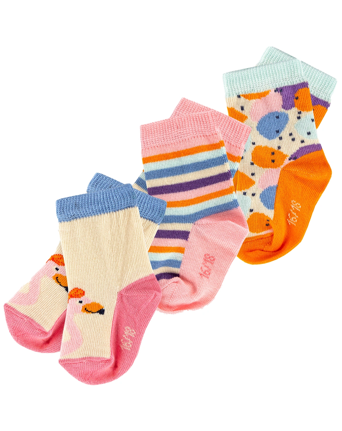 Socken B - SKATING FLAMINGO 3er Pack in bunt