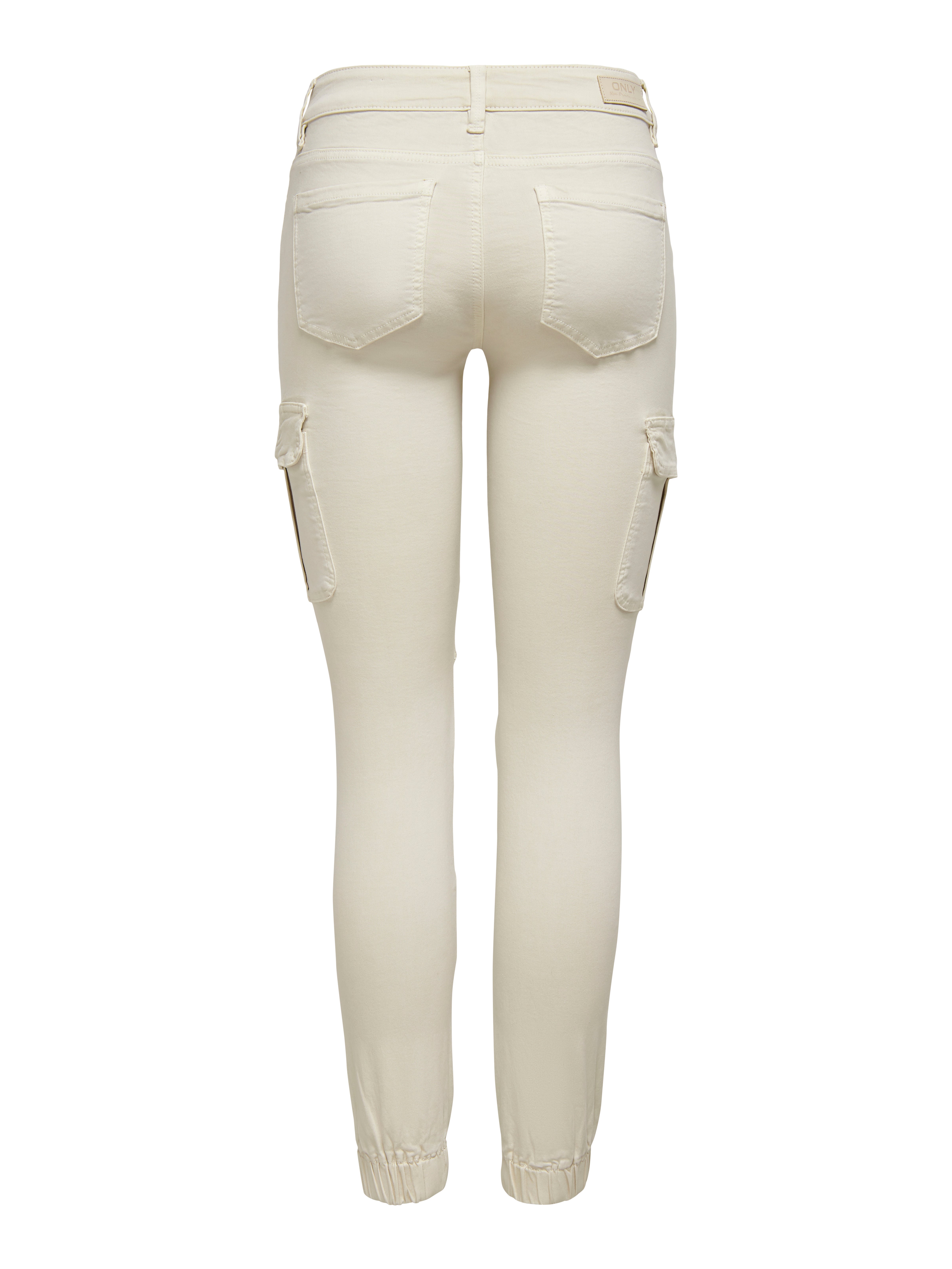 ONLMISSOURI Mittlere Taille Slim Fit Cargo-Hose Pumice Stone