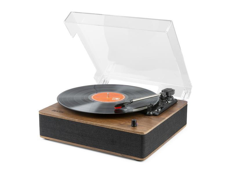 Fenton Plattenspieler RP161 Dunkelbraun Retroplattenspieler mit Bluetooth