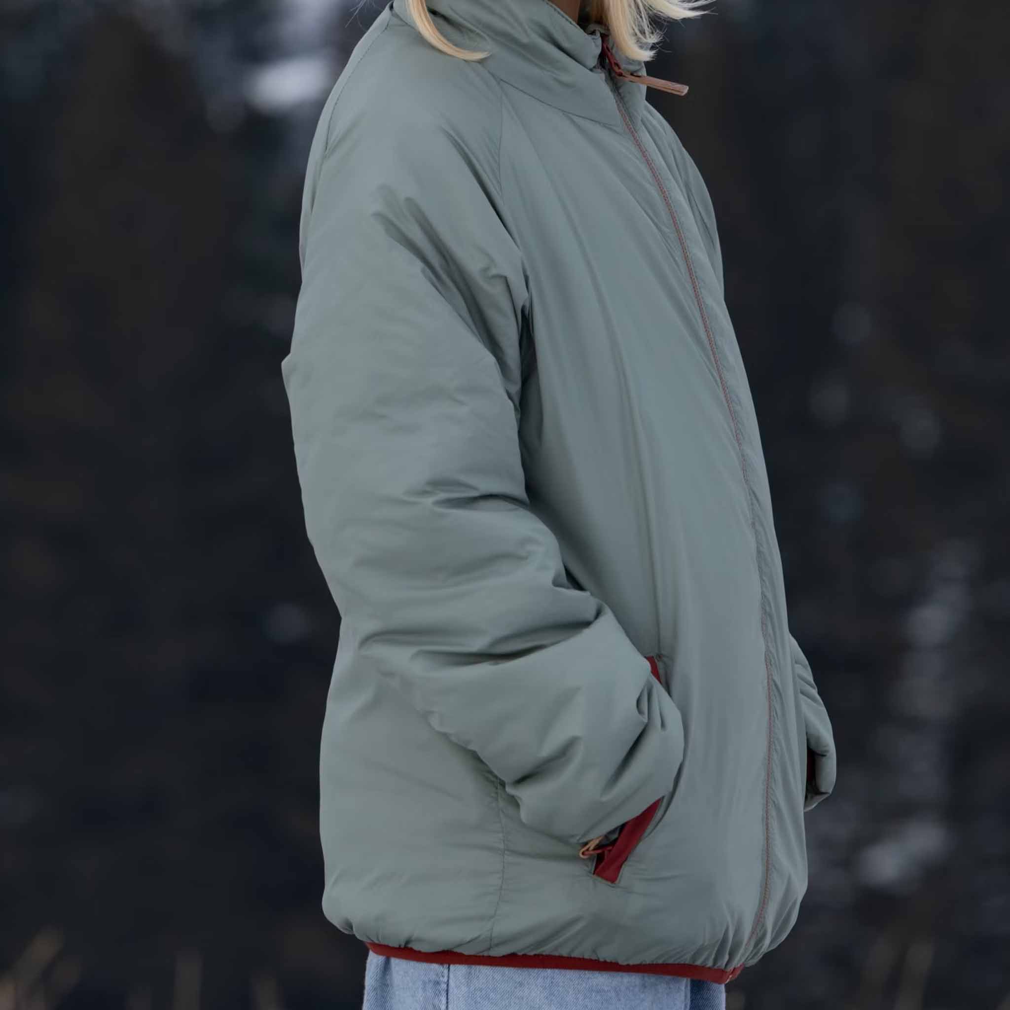 Kinder Steppjacke Vida Hedge Green
