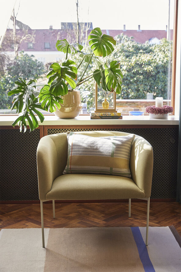 Hübsch Eyrie Lounge Chair Yellow Lysegrøn/gul