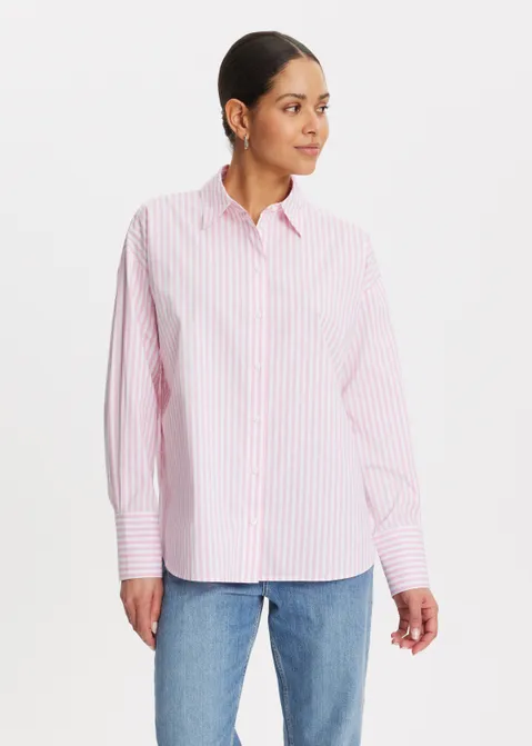 Blouse met streepjes roze (ROS.L)