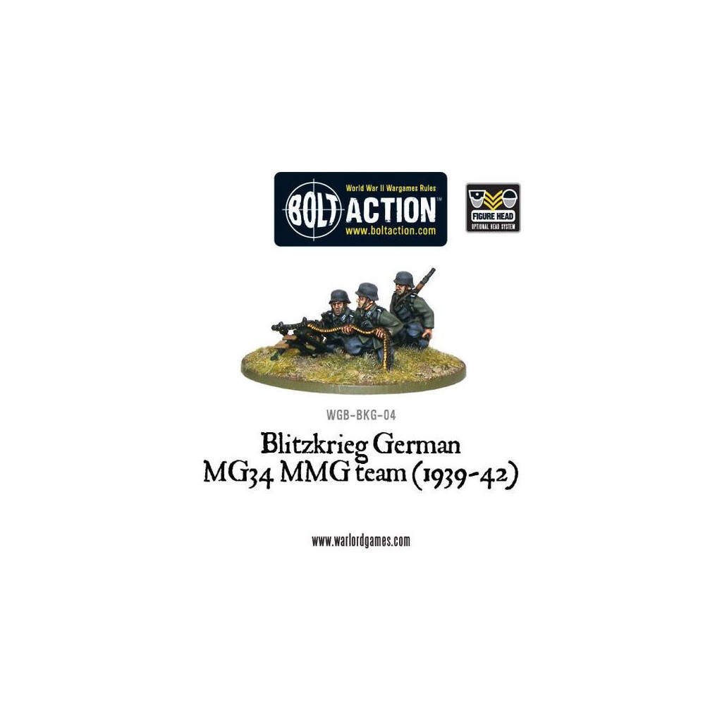 Bolt Action - Blitzkrieg German MG34 MMG Team (1939-42)