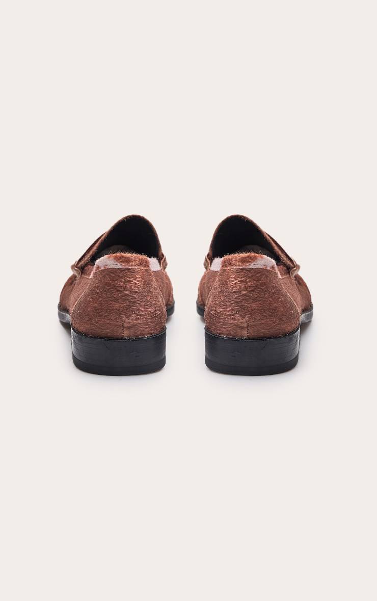 Multicolore Mocassin En Poulain Imprimé Vache
