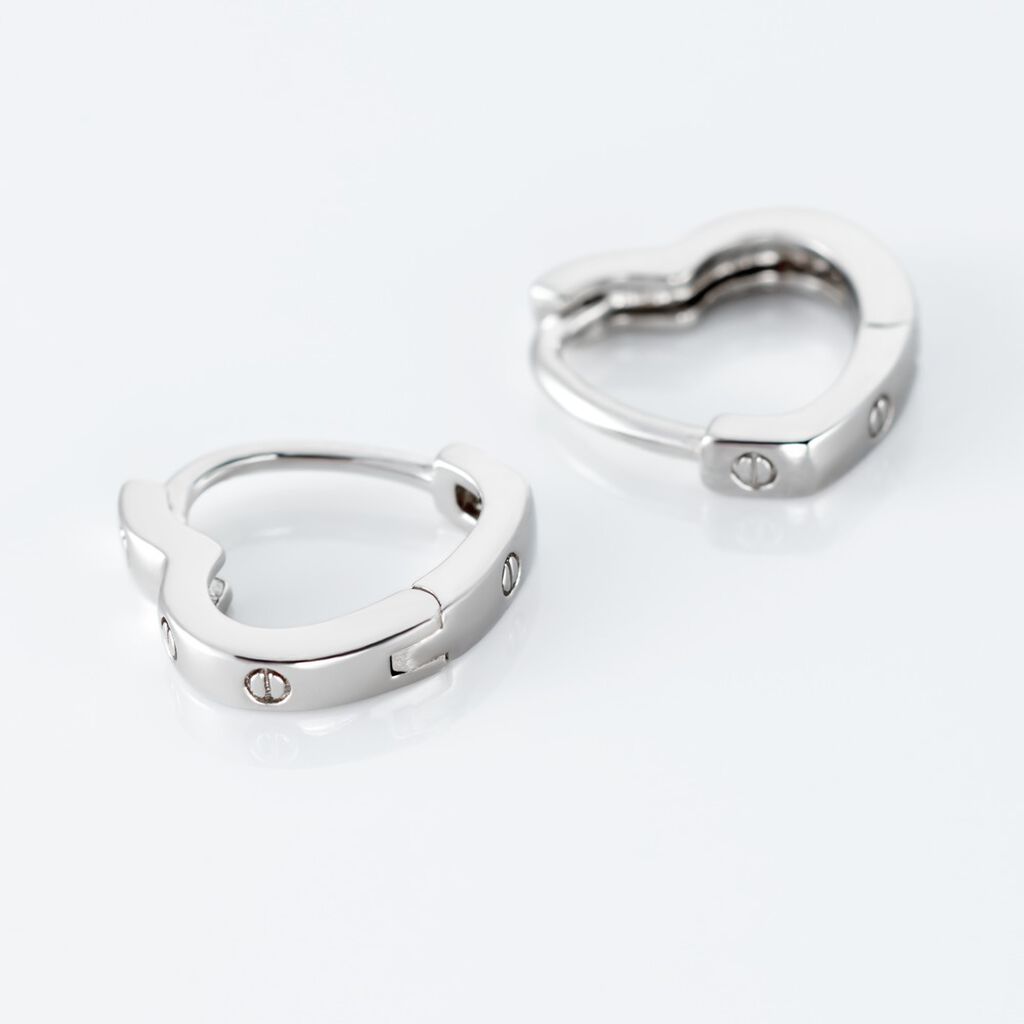 Créoles Argent Blanc Agnese