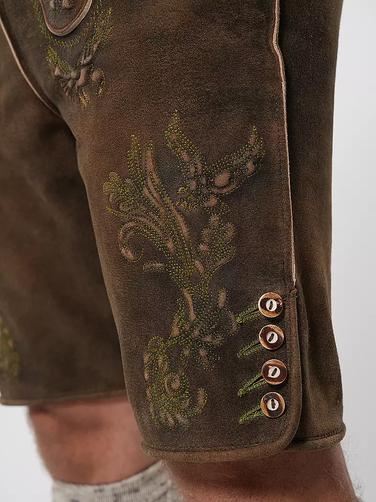 GWEIH & SILK Lederhose ARNOLD  hellbraun