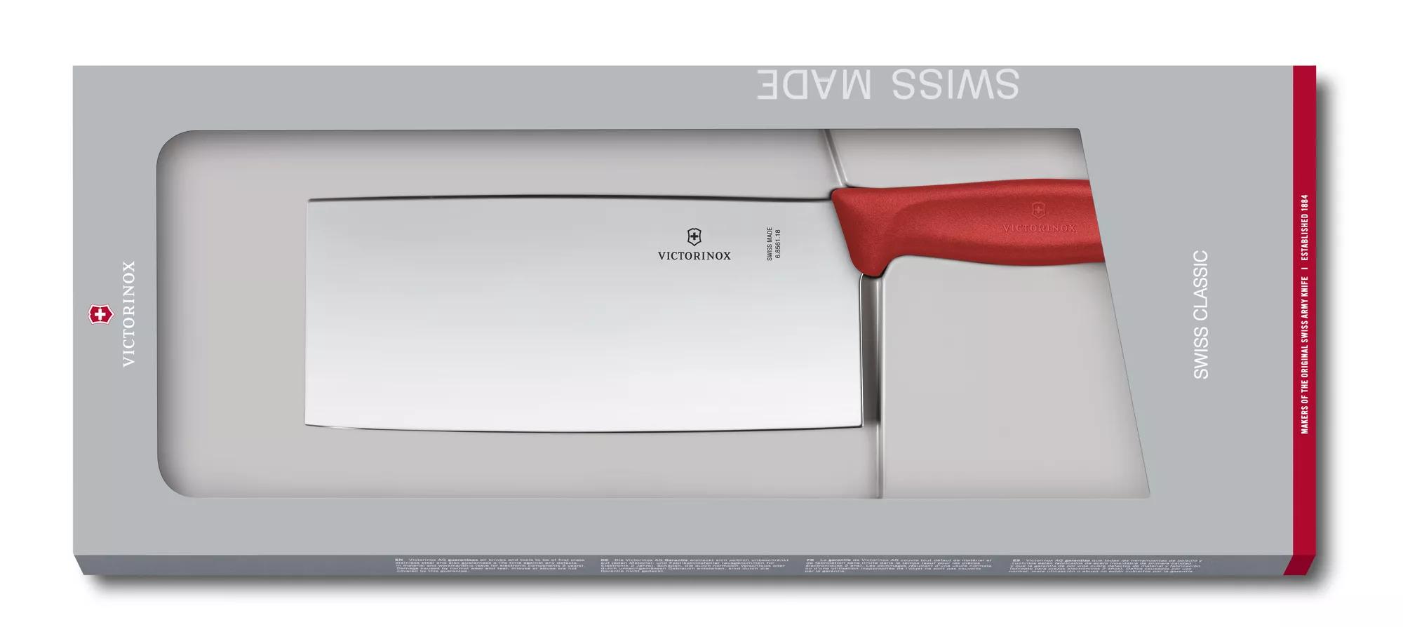 Swiss Classic Kochmesser, chinesische Form-rot