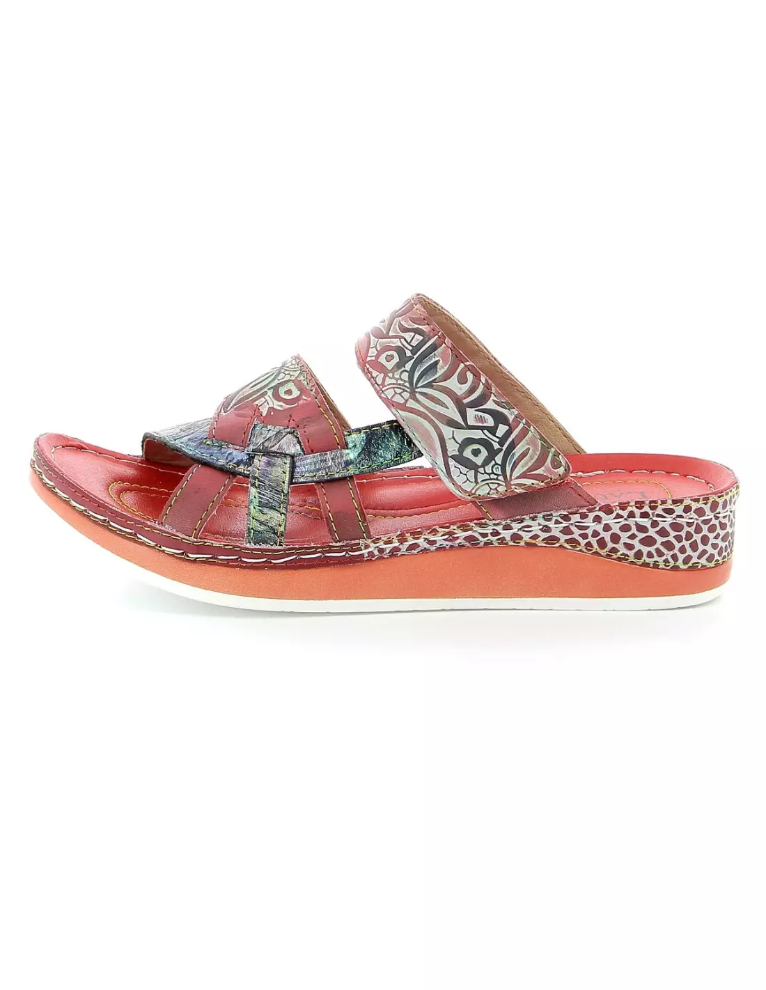 LAURA VITA BRUEL 05 - Sandales & nu-pieds Rouge