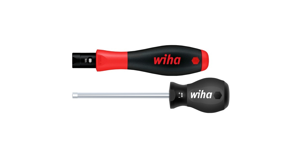 WihaMomentschroevendraaier TorqueVario-S  (Zwart/rood, 0,4 - 1 Nm)