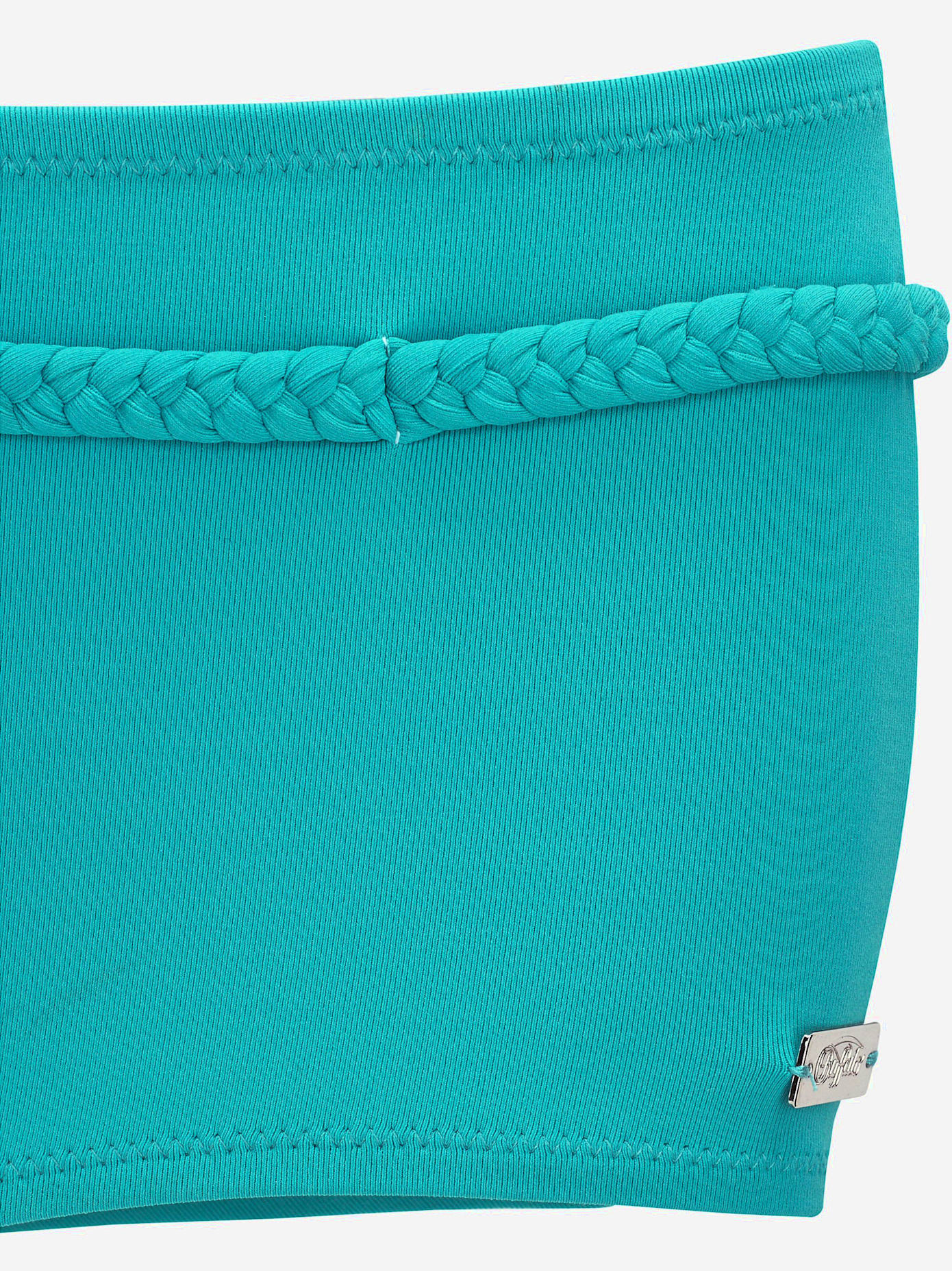 Bikini mini-short ceinture fantaisie tressée