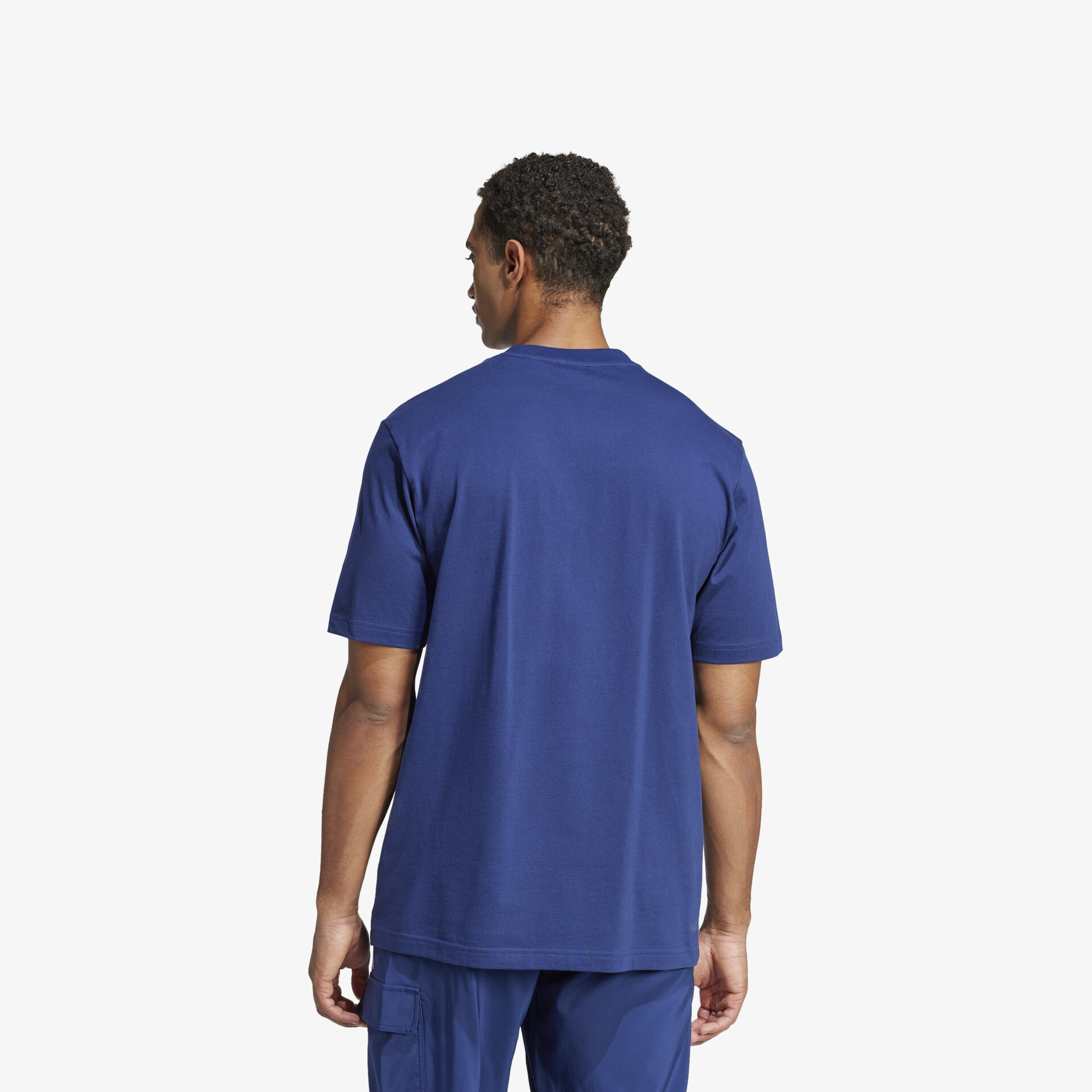 adidas Essentials Linear Single Jersey Herren T-Shirt blau