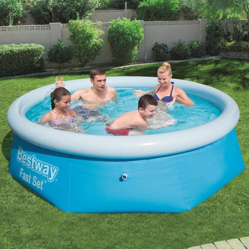 Piscina Redonda Bestway Fast 244 X 66 Conjunto 57265