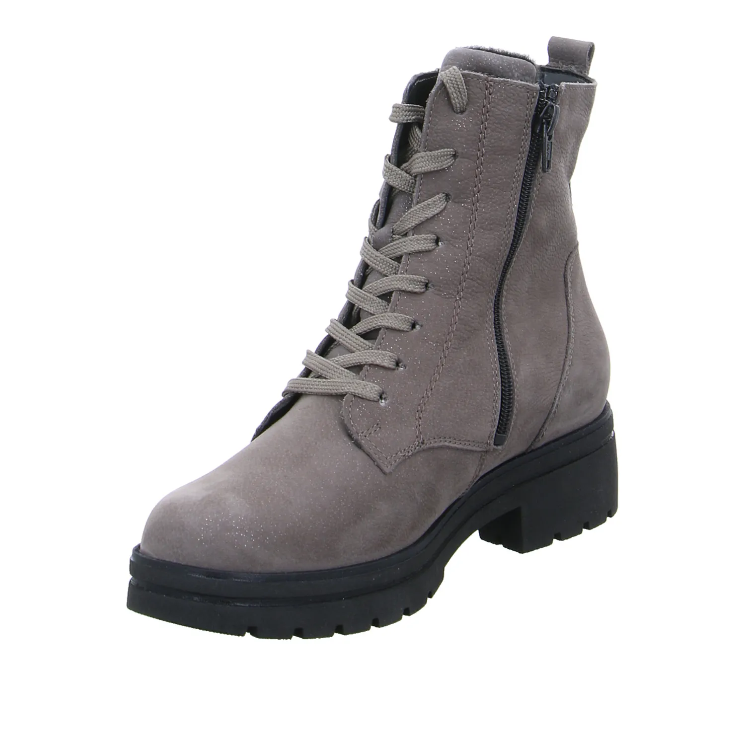 WALDLÄUFER Comfort-Boot Taupe Leder