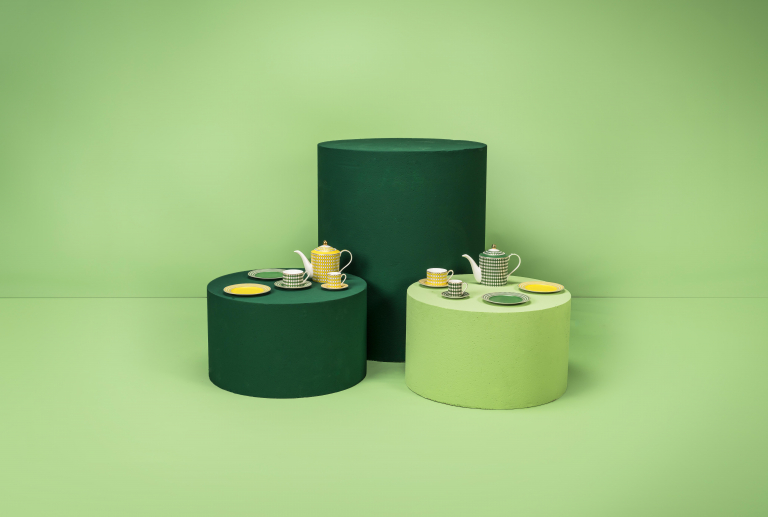 POLSPOTTEN Chess Espresso mok set van 4
