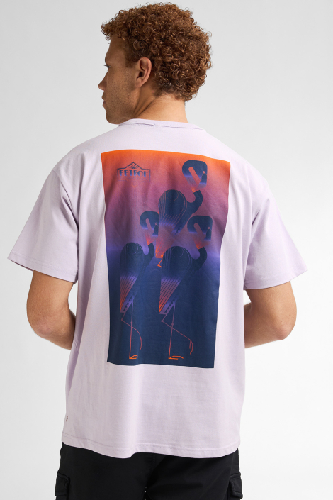 Petrol Industries paarse heren t-shirt