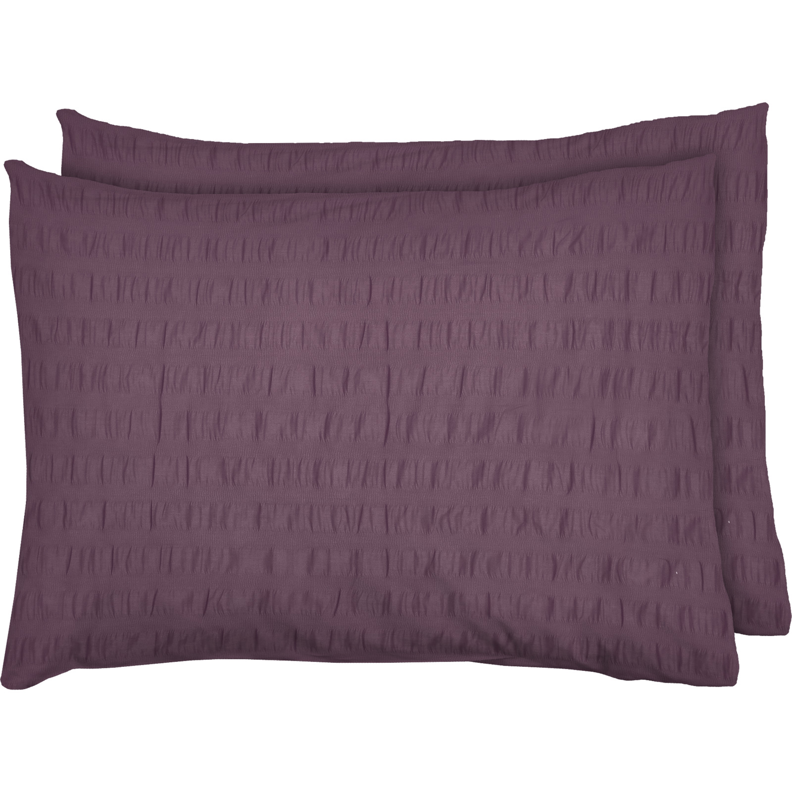 Bettwäsche Seersucker uni 200x210 Duvet Französisch, violett