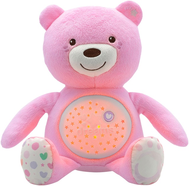 Chicco Kuscheltier »First Dreams Baby Bär, Rosa« mit Lichtprojektion und Soundfunktion