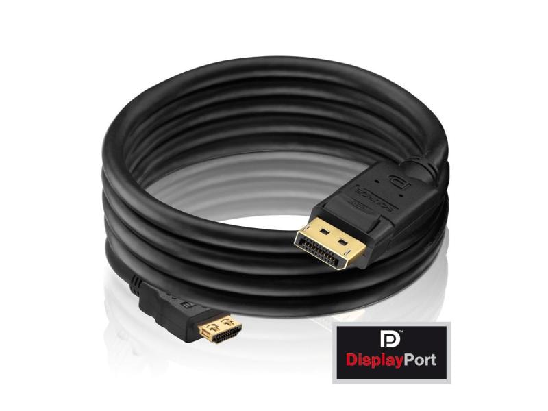 PureLink Kabel PI5100 DisplayPort - HDMI, 1 m Zertifiziertes 2K High Speed DisplayPort / HDMI Kabel