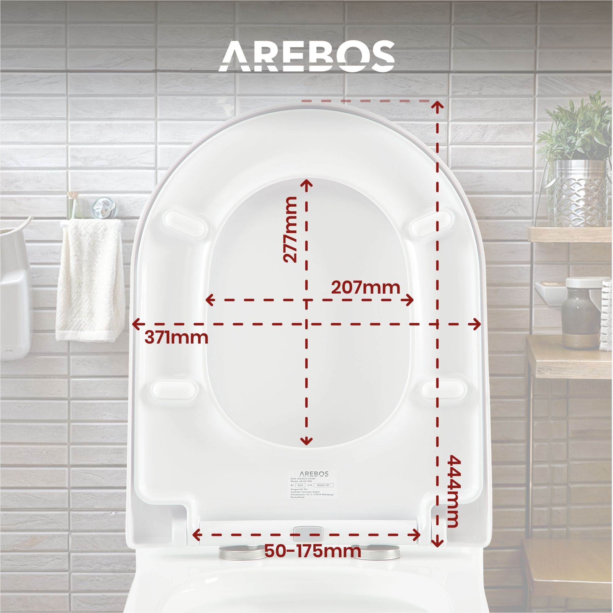 Toilettendeckel  D-Form