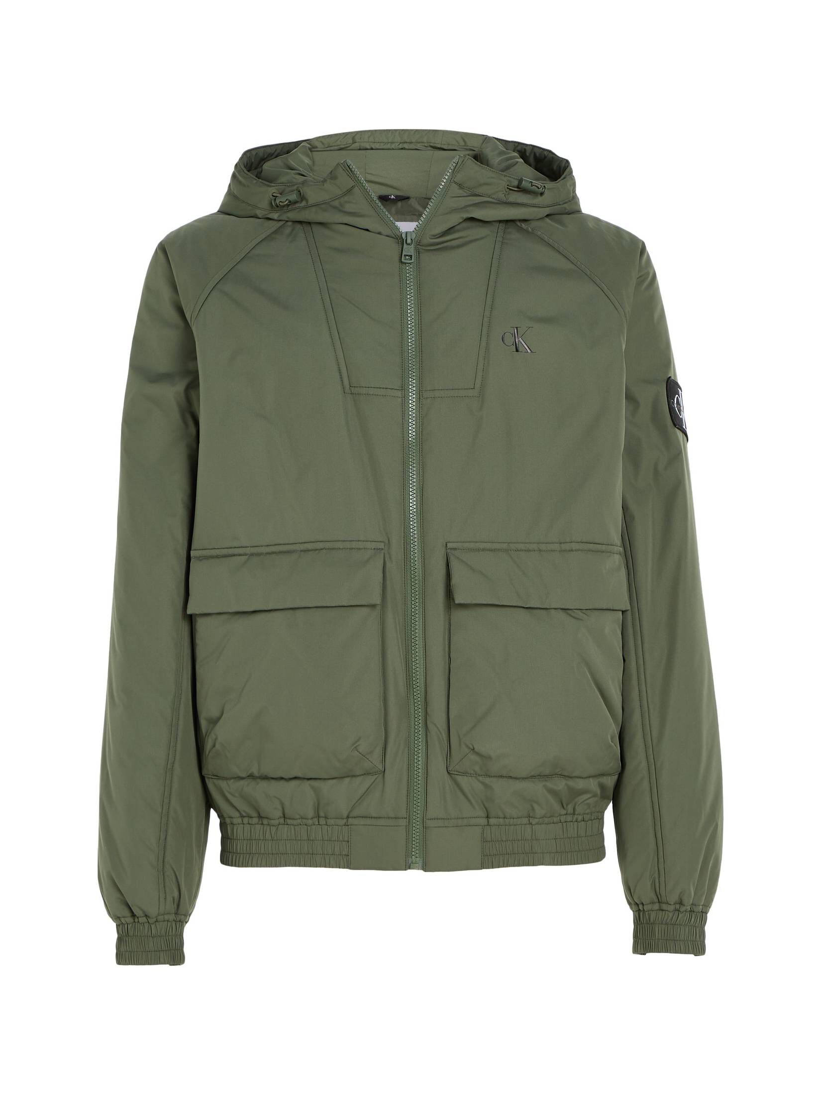 CALVIN KLEIN JEANS| Herren Jacke PADDED HOODED HARRINGTON