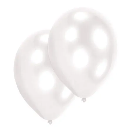 amscan Latexballons Pearl weiß, 25 Stück