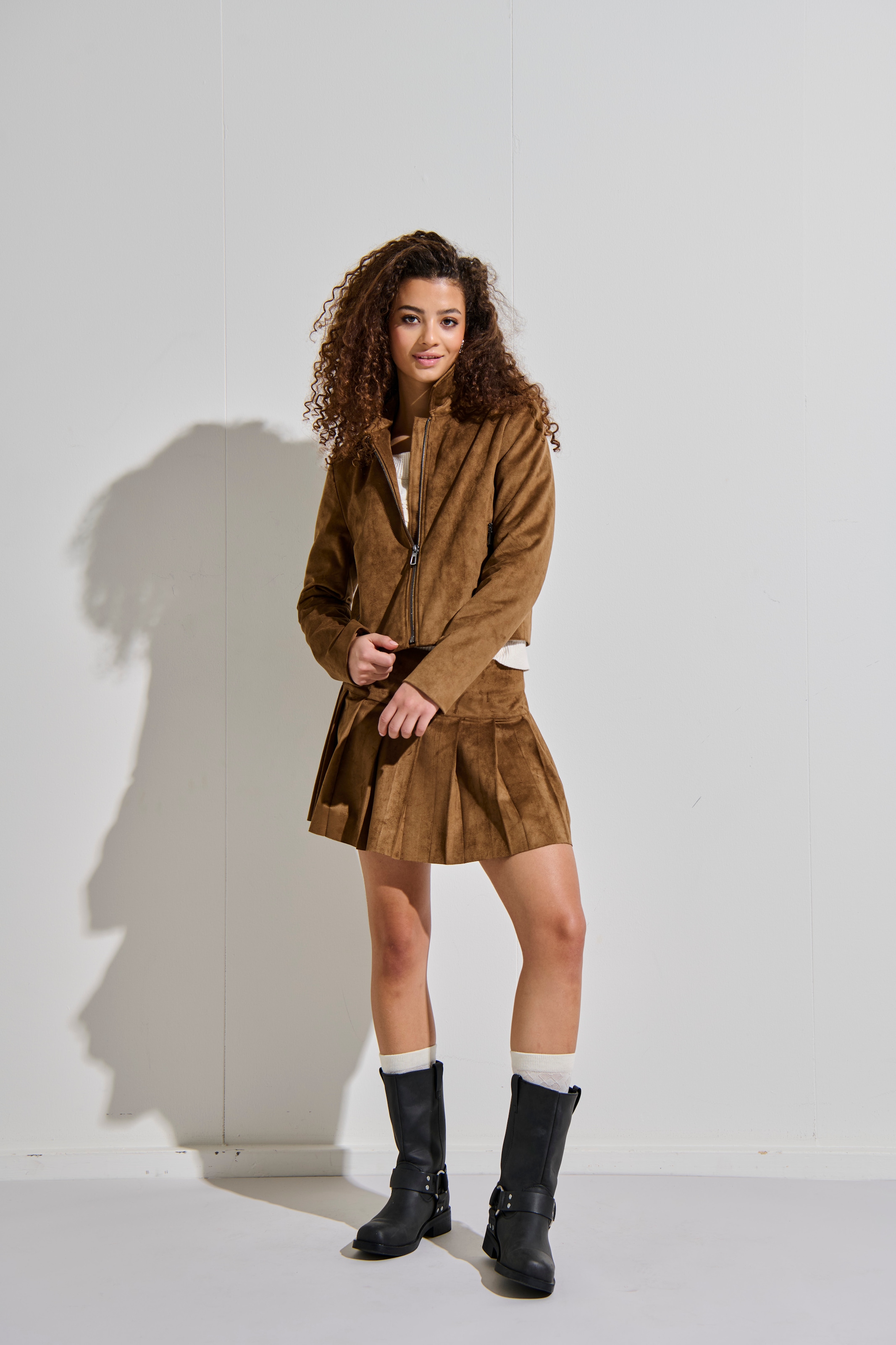 ONLY Kurzjacke »ONLTULIP FAUX SUEDE ZIP JACKET OTW«