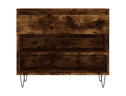 VIDAXL - Armoire à chaussures chêne fumé 70x36x60 cm bois d'ingénieri...