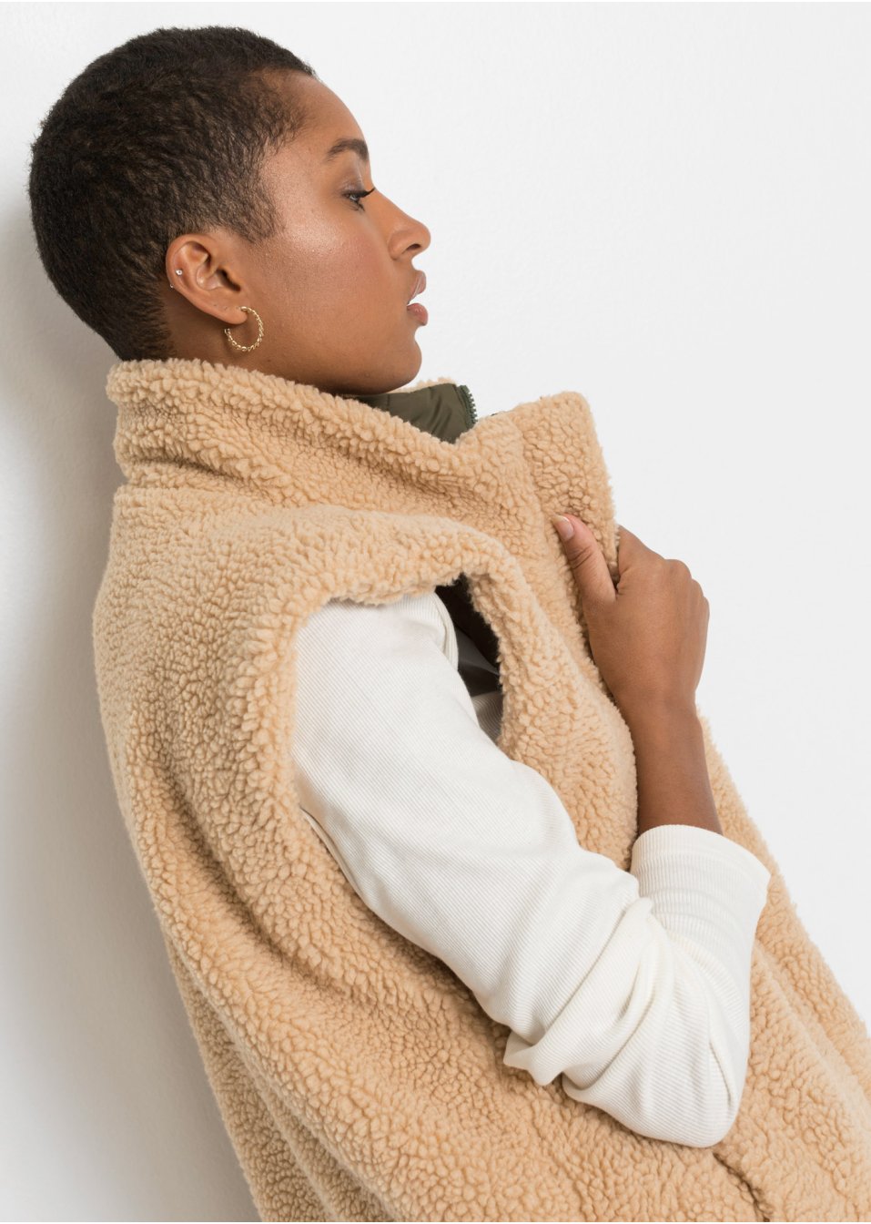 Gilet matelassé sans manches réversible