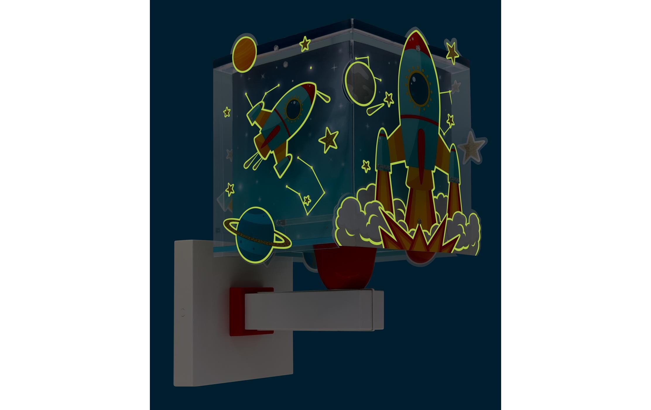Wandleuchte RocketWandlampe mit Doppelschirm für Kinderzimmer