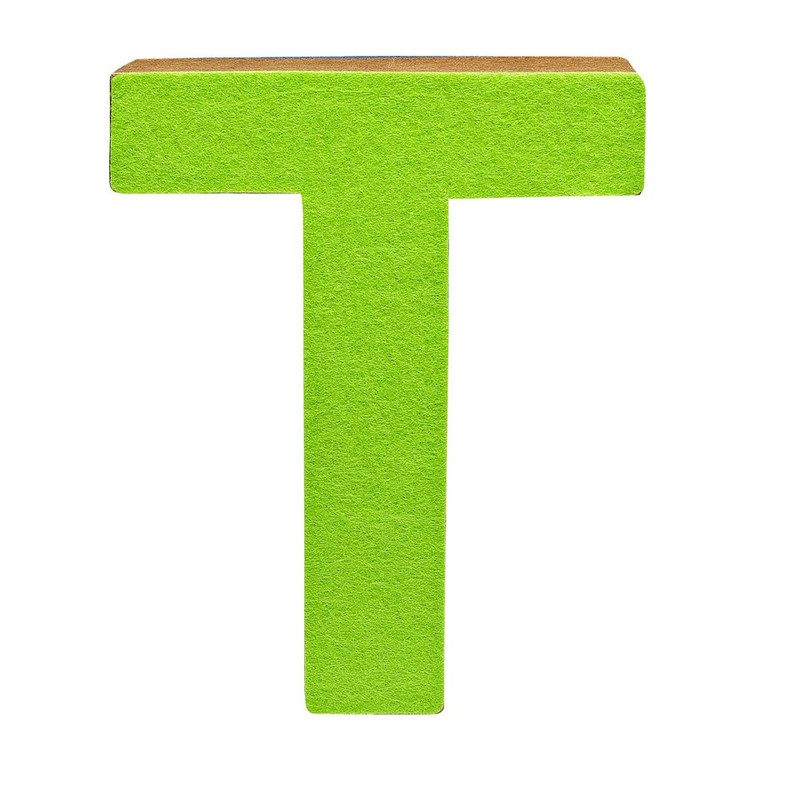 Kartonnen letter T