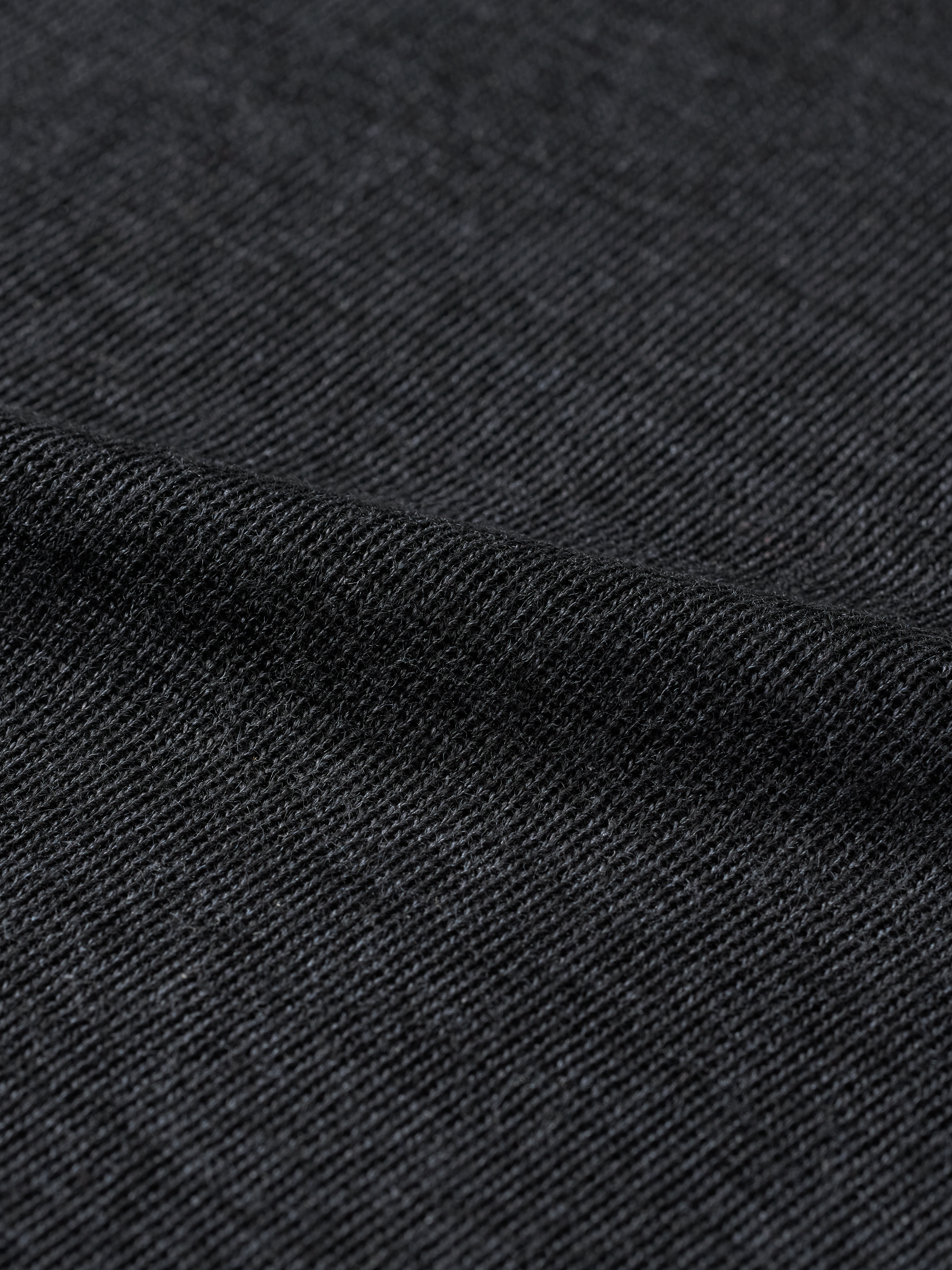 Shirt met kanten rand van merinowol/zijde voor dames -