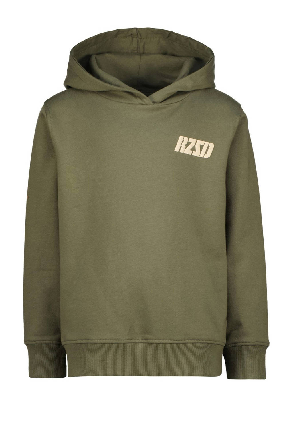 Raizzed hoodie Nulato met backprint armygroen