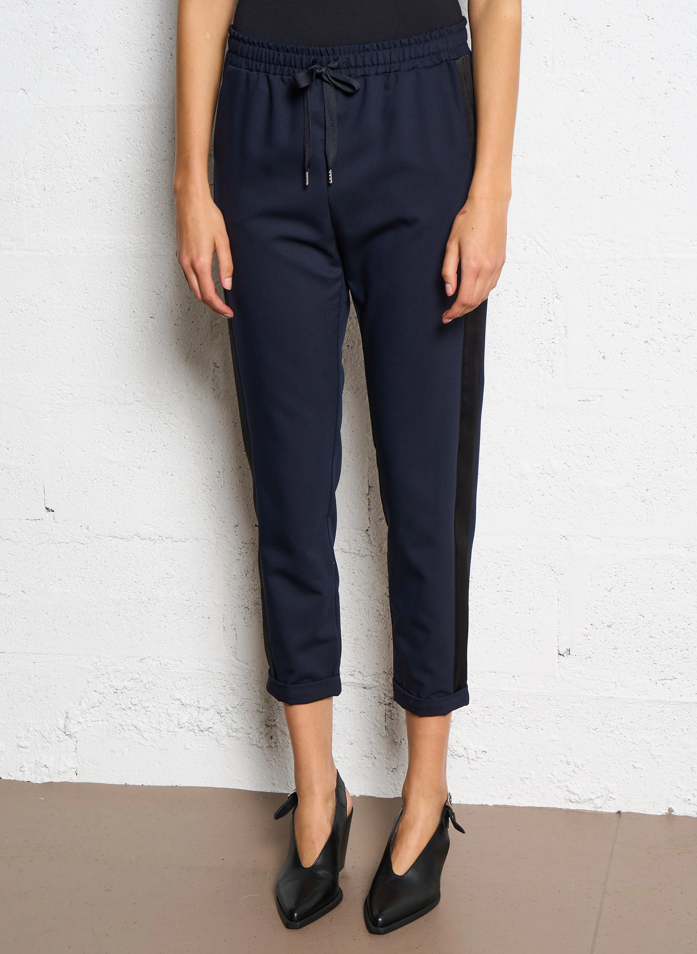 Pantlon de smocking droit | Bleu