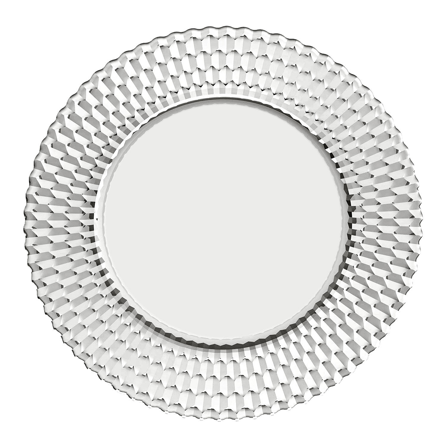 Boston Charger plate Clear, crystal glass