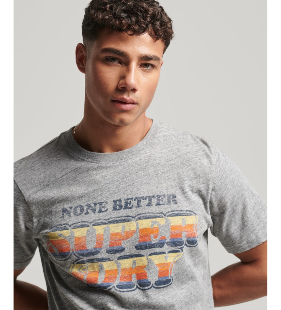 Camiseta Superdry Vintage Cooper Classic de manga curta cinza