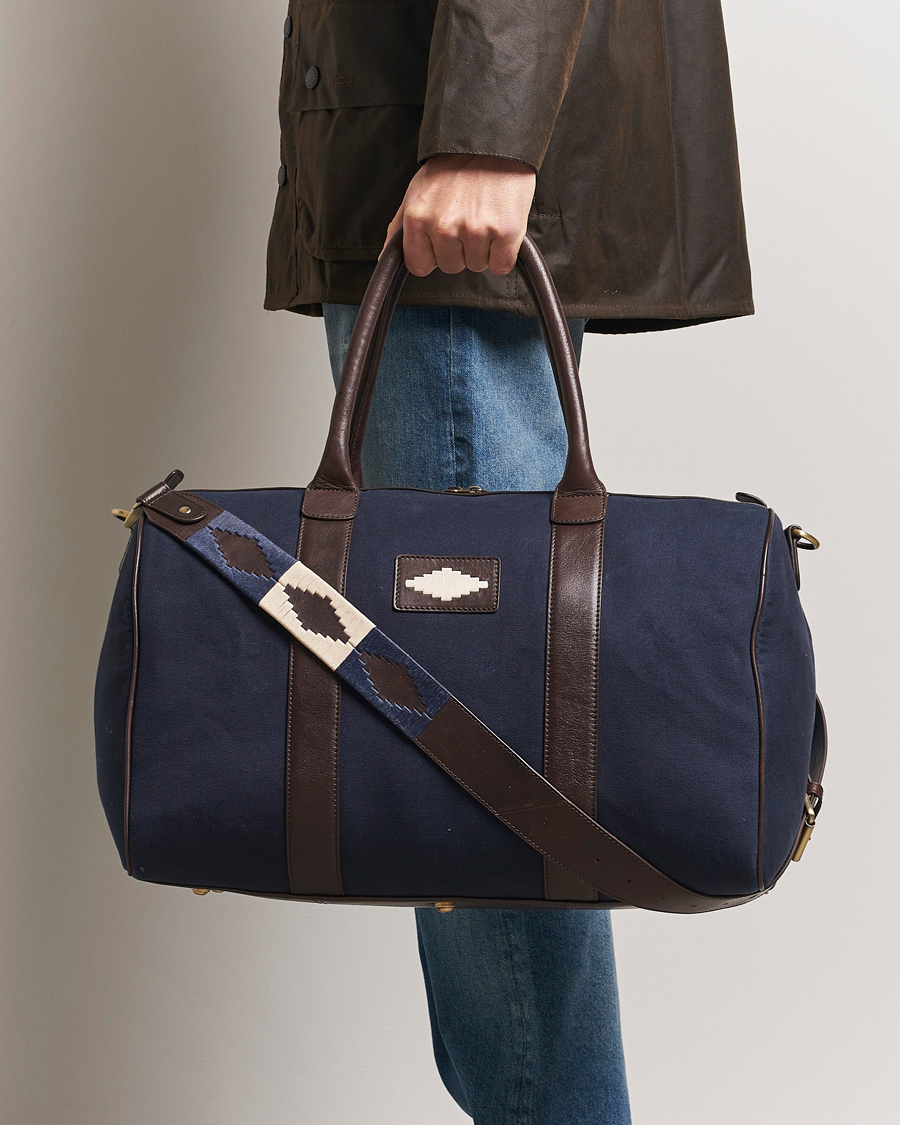 Pampeano Varon Small Canvas Weekend Bag Navy