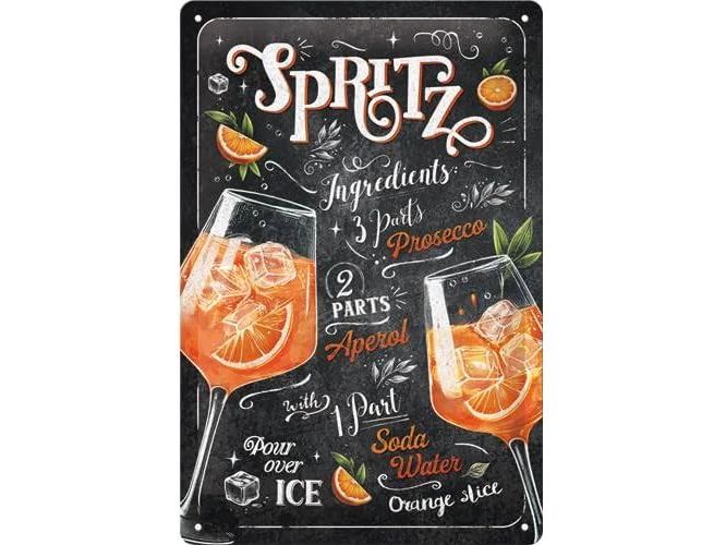 Nostalgic Art Schild Aperol Spritz Mehrfarbig Retro Blechschild
